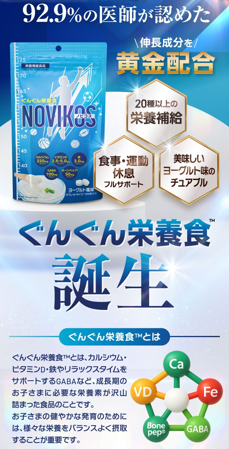 ぐんぐん栄養食 NOVIKOS(ノビコス)